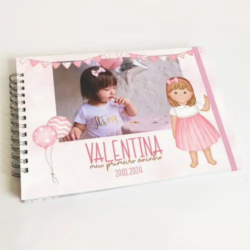 Livro de Mensagens Aniversário - Menina