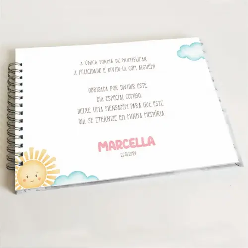 Livro de Mensagens Aniversário - Primeira Volta ao Sol