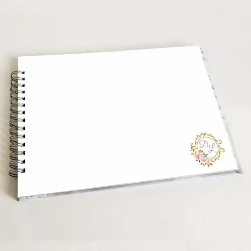 Livro de Mensagens Casamento - Rosa Claro