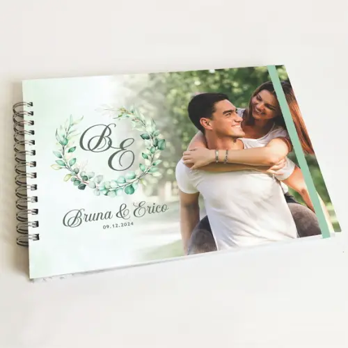 Livro de Mensagens Casamento - Verde Menta