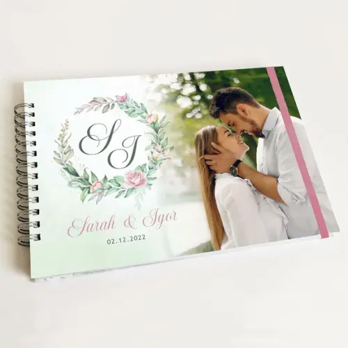 Livro de Mensagens Casamento - Verde Menta