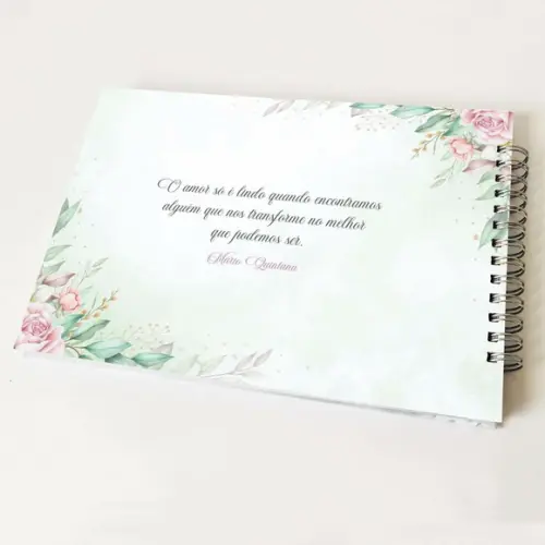 Livro de Mensagens Casamento - Verde Menta