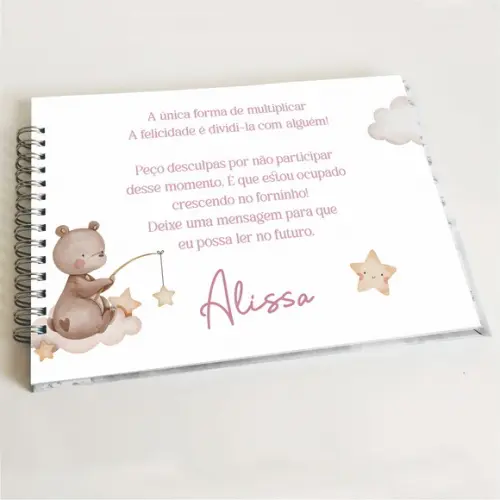 Livro de Mensagens Chá - Menina