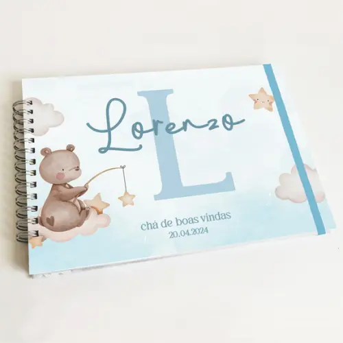 Livro de Mensagens Chá - Menino