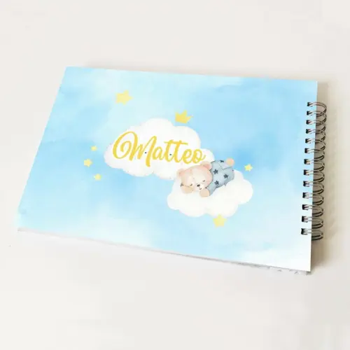 Livro de Mensagens Infantil - Ursinho na Lua