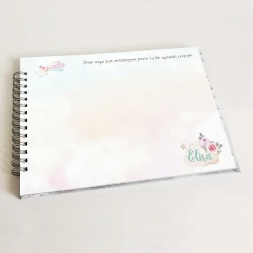 Livro de Mensagens Infantil - Nuvens