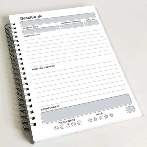Livro de Receitas Personalizável