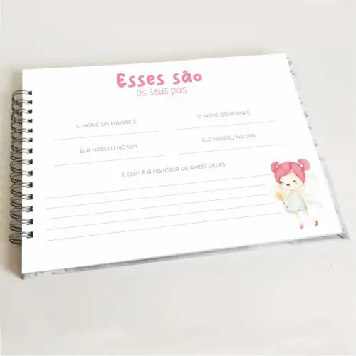 Livro do Bebê Horizontal - Fadas