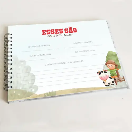 Livro do Bebê Horizontal - Fazendinha