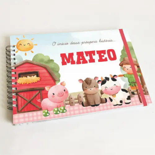 Livro do Bebê Horizontal - Fazendinha
