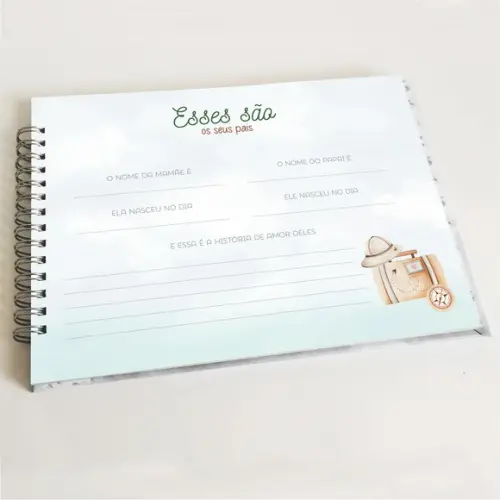 Livro do Bebê Horizontal - Safari