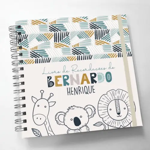 Livro do Bebê Quadrado Escandinavo