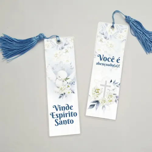Marcador de Páginas Plastificado com Tassel