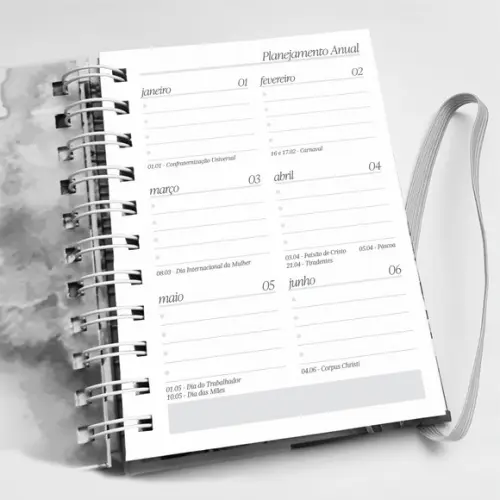 Mini Agenda A6 Personalizada Cores
