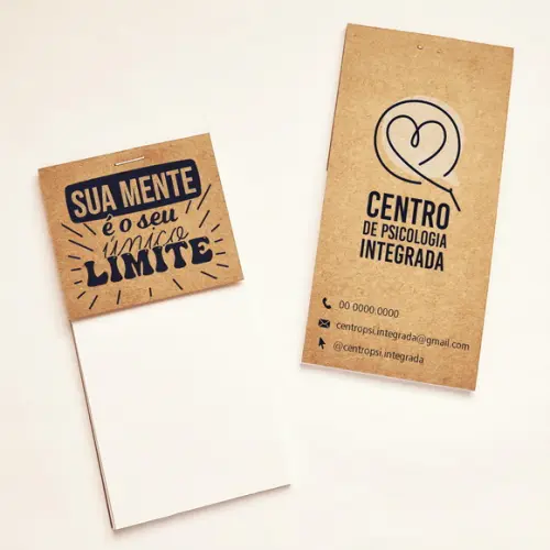 Mini Bloquinho Brochura Personalizado