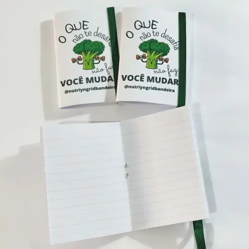 Mini Bloquinho Brochura Personalizado com Pauta