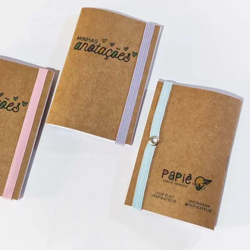 Mini Bloquinho Brochura Personalizado com Pauta
