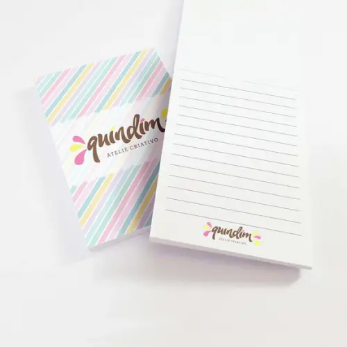 Mini Bloquinho de Anotações com Cola Personalizado