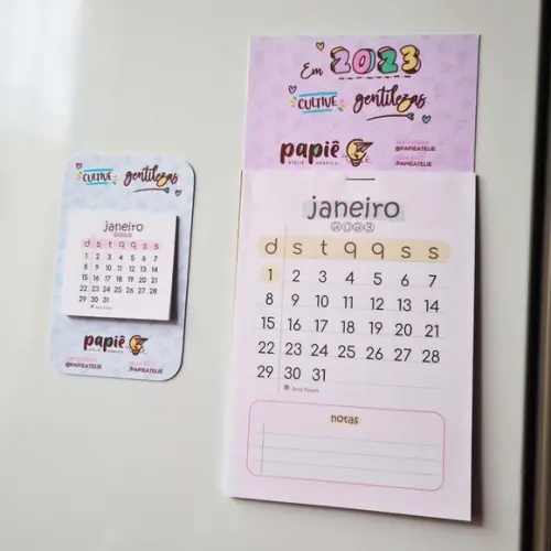 Mini Calendário Personalizado