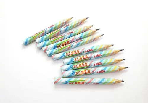 Mini Lápis Adesivado - Personalizavél