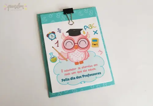 Mini Prancheta - Dia dos Professores