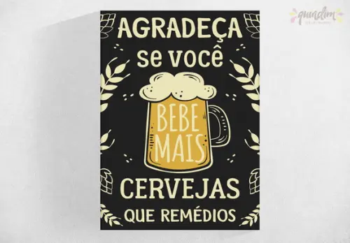 Placa decorativa - Cerveja