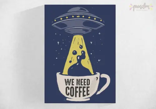 Placa decorativa - Need Coffee