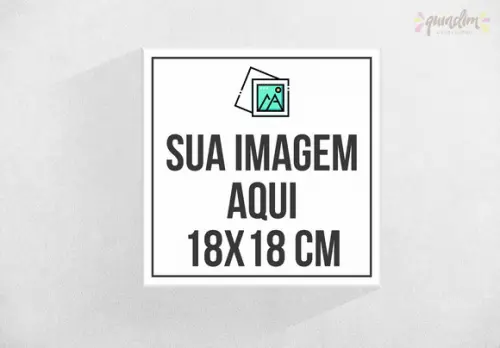 Placa decorativa - Personalizada 18x18