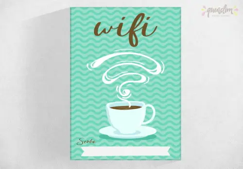 Placa decorativa - Senha do Wi-fi