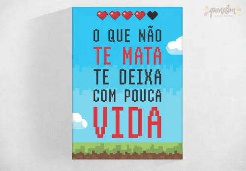 Placa decorativa - Pouca vida