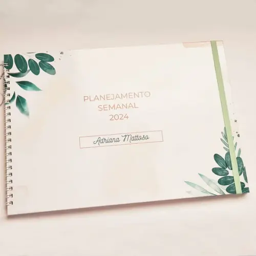 Planner Semanal com Capa Personalizado - A4