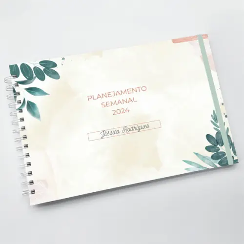 Planner Semanal com Capa Personalizado - A4