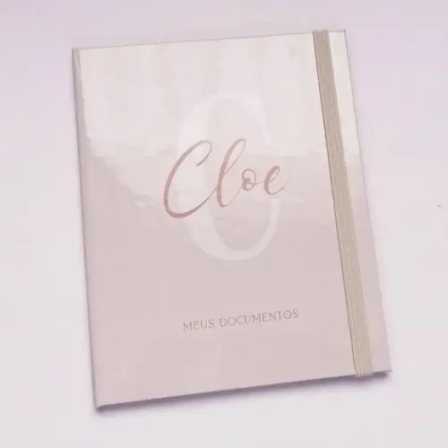 Porta Documentos A6 Xadrez Rosa