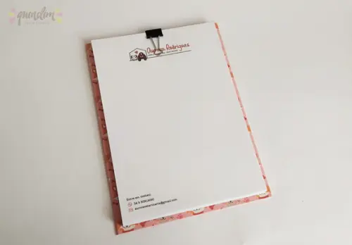 Prancheta com Bloco Receituário A5