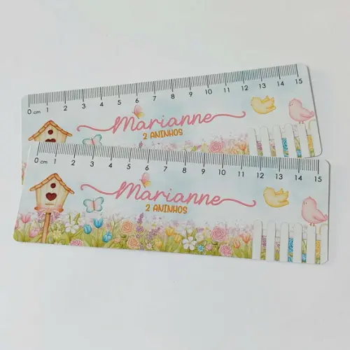 Régua Plastificada Personalizada