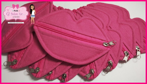 Brinde Festa Porta Níquel Boca Pink