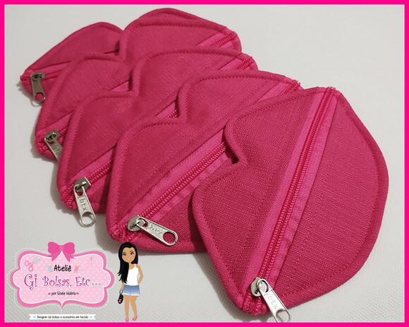 Brinde Festa Porta Níquel Boca Pink