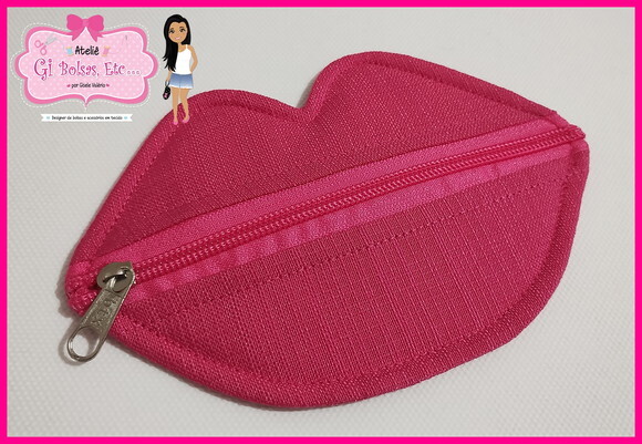Brinde Festa Porta Níquel Boca Pink