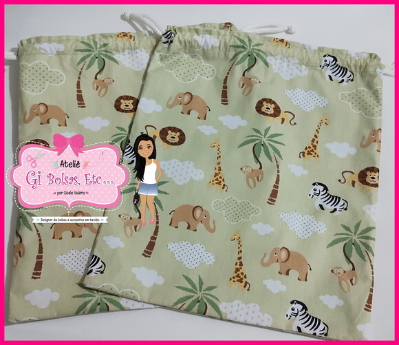 Kit 2 Saquinhos Roupa Suja/limpa