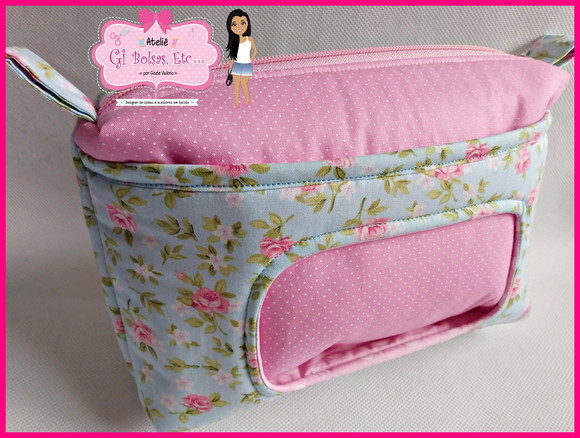 Kit 2 Saquinhos Roupa Suja/limpa + Necessaire Bebê