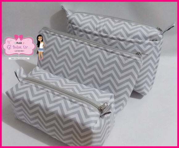 Kit 3 Necessaires - Bebê + G + Box m
