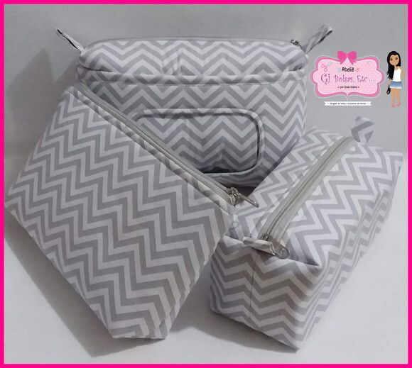Kit 3 Necessaires - Bebê + G + Box m