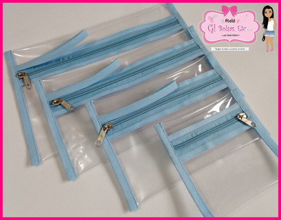 Kit 4 Necessaires Plásticas c/ Alça