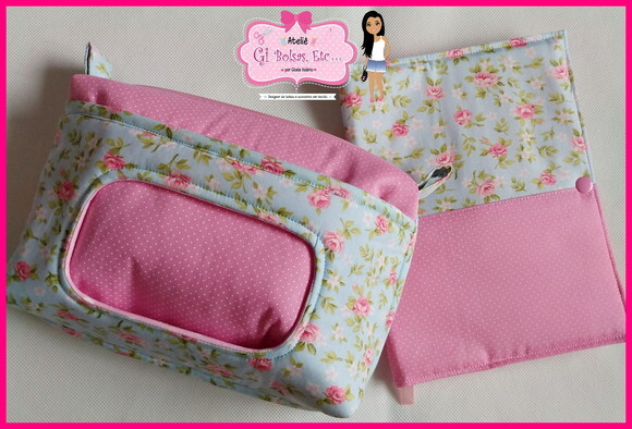 Kit 5 Saquinhos + Necessaire Bebê + Capa Caderneta