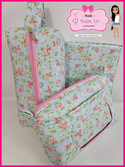 Kit Necessaire do Bebê + Capa Caderneta + Necessaire Box