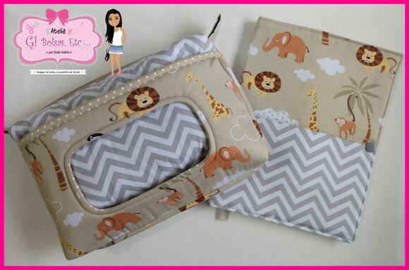 Kit Necessaire do Bebê + Capa Caderneta de Vacinação