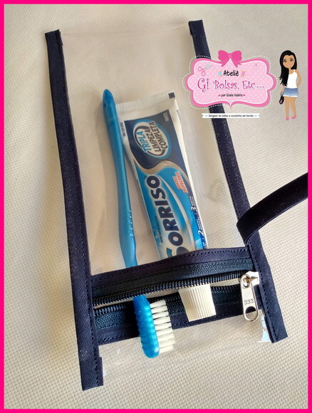Lembrança Dental Case Plástico c/ Alça para Festa do Pijama