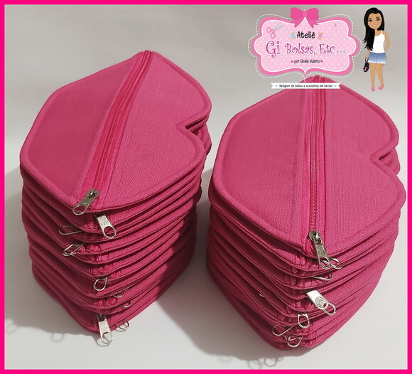 Lembrança Festa Necessaire Boca Pink