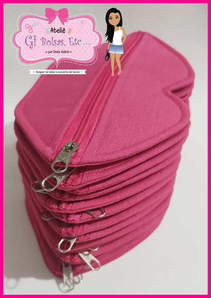 Lembrança Festa Necessaire Boca Pink