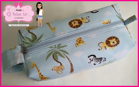 Necessaire Box com Alça Lateral (extra Grande)